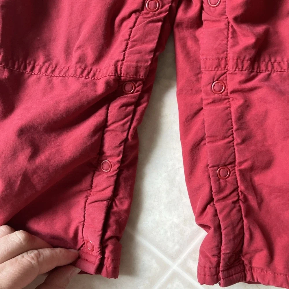 VINTAGE GYMBOREE OVERALLS TODDLER BOY GIRL SIZE 2T RED FLEECE LINED OVERALLS